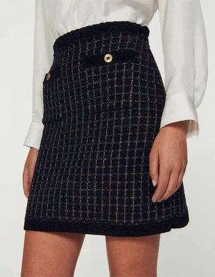 Sandro Paris Women's Skirt Size 38 FR / M Wool Blend SFPJU00994 RRP: 195 Eur - Image 1 of 4