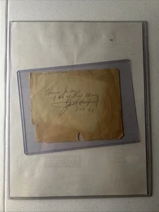 Jack Dempsey Autographed Album Page JSA￼ - Picture 1 of 5