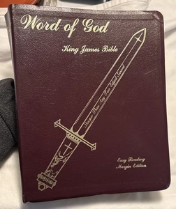 Wort Gottes King James Bibel leicht lesbarer Randausgabe roter Buchstabe Großdruck - Bild 1 von 20