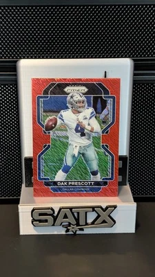 2021 Panini Prizm Red Shimmer Prizm /35 Dak Prescott #242 - Image 1 of 2