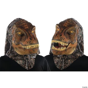 Animated T-Rex Dinosaur Mask Moving Mouth Sound Effects Adult Size #83 - Picture 1 of 5