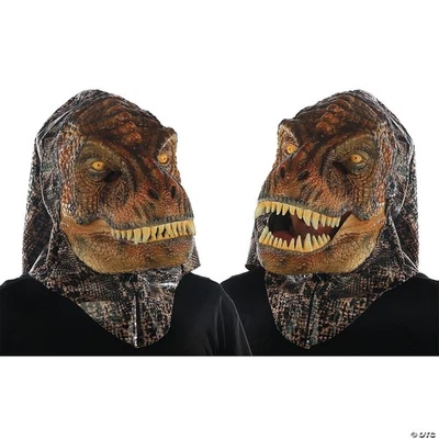 Animated T-Rex Dinosaur Mask Moving Mouth Sound Effects Adult Size #83 - Image 1 of 4