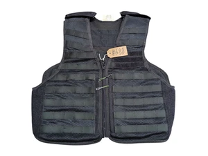 Aegis Ex Police Issue Black Tactical MOLLE Vest Size 40-42" Chest #688 - Picture 1 of 3
