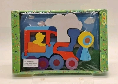 WOODELS Train A Wooden Puzzle Toys Kids Locomotive Colorful 3D Puzzle NEW - Image 1 of 2