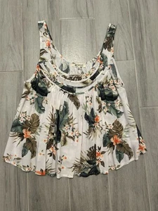 Women’s Tropical Floral RipCurl Tank Size Small - Picture 1 of 4