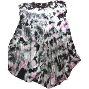 Exist Flowered Black Sleeveless Blouse Womens One Size - Picture 1 of 4