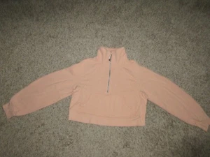 Lululemon Scuba Oversized Funnel Neck Half Zip Pink Sweatshirt XS/S W3FJ6S - Bild 1 von 7