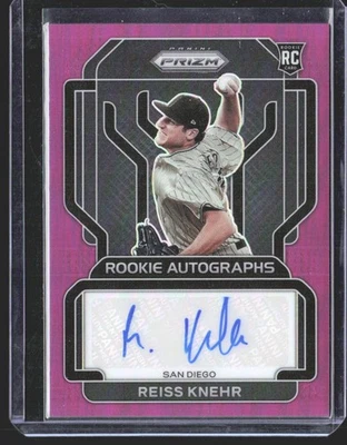 Reiss Knehr 2022 Panini Prizm Rookie Autographs Purple Prizm SN,AU #/50 - Image 1 of 2