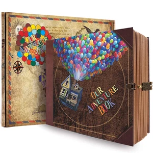 146 Page Our Adventure Book DIY Handmade Photo Album Scrapbook Retro Kraft - Picture 1 of 13