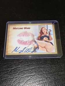 Maitland Ward Autograph Signed Kiss Card Collectors Expo Model #60 - Picture 1 of 2