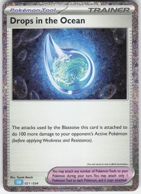 Drops in the Ocean Classic Collection Trading Card Game Classic 021/034 LP-NM - Image 1 of 2