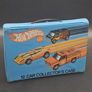 Hot Wheels 12 Auto Sammler Koffer und Griff 1975 mit Tablett ohne Autos - Bild 1 von 4