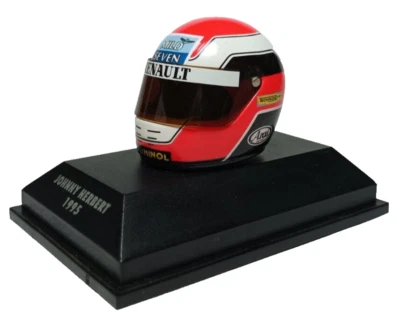 MINICHAMPS Helm 1995 Johnny Herbert 1:8 Formel 1 Benetton Tabak Werbung - Bild 1 von 4