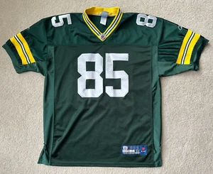 Green Bay PACKERS Greg JENNINGS #85 NFL FOOTBALL JERSEY Reebok 52 SEWN Green - Picture 1 of 8