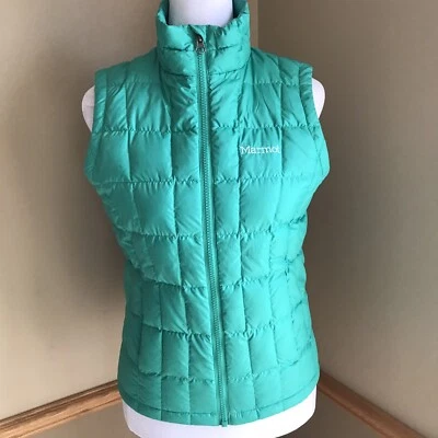 Marmot Girls 550-Fill Down Sol Vest Size Medium in Lush Green - Image 1 of 4