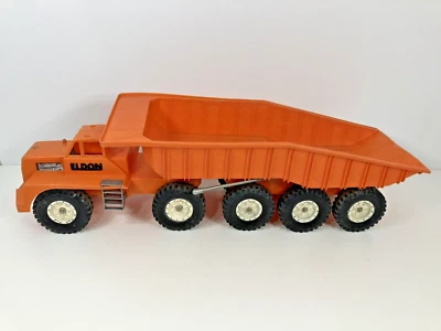 Camión de plástico vintage Eldon de 10 ruedas naranja Foto 1 de 4