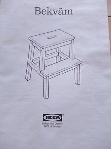 IKEA Bekvam WOODEN STEP STOOL. SOLID WOOD. Brand new in box.