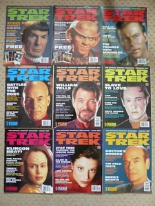 11 STAR TREK MONTHLY MAGAZINES - Picture 1 of 18