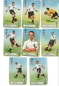 1950's PEPYS INTERNATIONAL WHIST FOOTBALLERS - SELECT THE PLAYERS YOU NEED - Foto 1 di 7