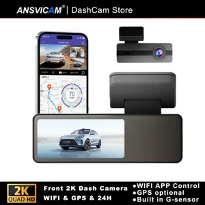 2K Auto DVR GPS Dashcam WDR G-Sensor Videorekorder Mini 2" Bildschirm Autokamera - Bild 1 von 14
