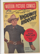Motion Picture Comics Rocky Lane Vigilante Hideout British Edition #52
