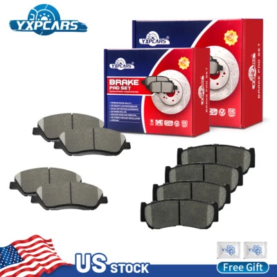 For 2007 2008 2009 Hyundai Santa Fe Front and Rear Disc Ceramic Brake Pads Set - Image 1 of 4