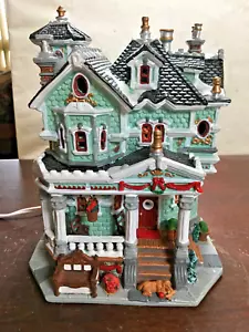 Victorian Porcelain Christmas Village House w Cord, Lemax 2004, nice - Picture 1 of 9