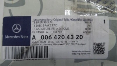 Подлинный Mercedes-Benz W639 VIANO VITO передняя тормозная колодка A006420432 быстрая доставка - Изображение 1 из 2