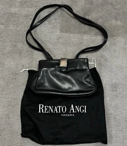 Vintage Italian leather shoulder bag by Renato Angi. - Picture 1 of 14