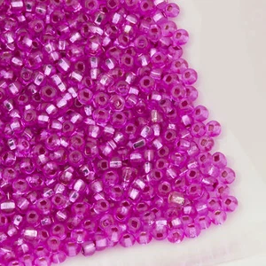 Czech Seed Beads Round 11/0 S/L Dark Pink 15g 10645220 - Bild 1 von 3