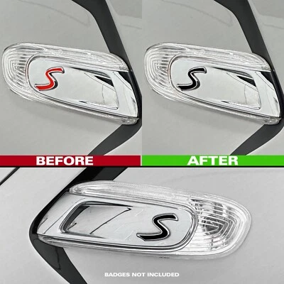 Adesivo/decalcomania accento laterale MINI serie F Cooper S - nero lucido - F55 F56 F57 - Immagine 1 di 2