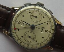 Angelus Chronodato mens wristwatch steel & gold case original dial