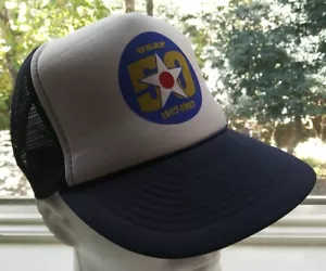  New w/o Tags Vintage USAF 50th Anniversary 1947-1997 Snapback Trucker Hat - Picture 1 of 10