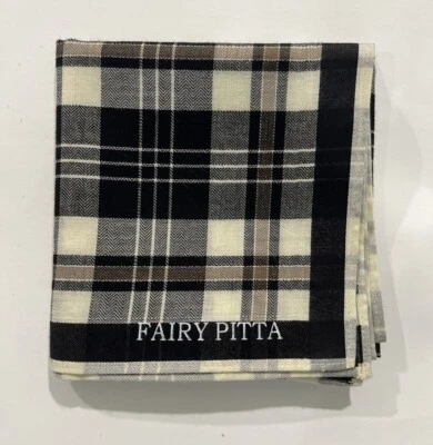 PAÑUELO HOMBRE NEGRO BLANCO CUADROS RAYAS ARTE VINTAGE ALGODÓN BOLSILLO PAÑUELO 18 Foto 1 de 4