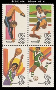 Juegos Olímpicos de Verano EE. UU. #C101-04 MNH BL4 - Imagen 1 de 1