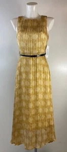 Ladies New Angeleye Lurex Detail Midi Dress With Belt Size 8 10 12 14 16 - Picture 1 of 9