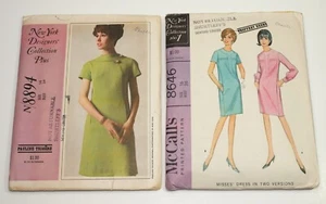Vtg 60s MCCALLS DRESS Patterns New York Designers GEOFFREY BEENE Trigere 14-16 - Picture 1 of 2