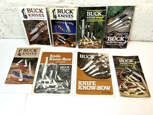 ✨LOT OF 8 VTG Buck Knives Booklet BUCKMASTER 184 Knife Paperwork Pamphlets NICE✨ - Picture 1 of 9