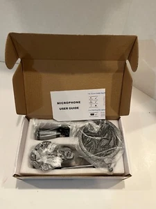 Condenser USB Plug Microphone Black Professional, New Unused - Picture 1 of 4