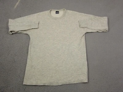 Camisa Vintage Doble Plegable Adulto Extra Grande XL Gris Crema Para Hombre Hecha en EE. UU. Años 70 80 Foto 1 de 4