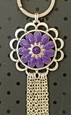 BN GRACE ADELE PÚRPURA "MARGARITA" CLIP-ON LLAVERO BOLSO BLING ACCESORIO Foto 1 de 3