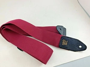 ERNIE BALL POLYPRO GUITAR STRAP ADJUSTABLE MAROON - Picture 1 of 3