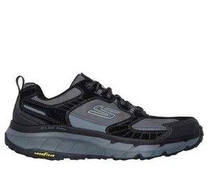 Schwarze Skechers Schuhe Herren Trail Wandern Sport DLux Komfort Memory Foam Schnürschuhe 237755 - Bild 1 von 5