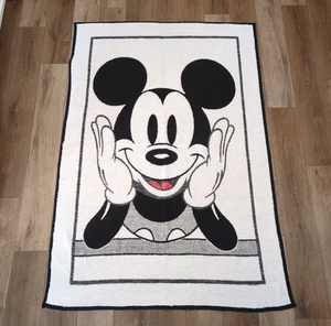 Manta grande vintage Biederlack Disney Mickey Mouse 50"x74" EE. UU. - Imagen 1 de 3