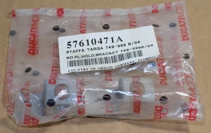 Exhaust License Plate Tag Mount Bracket Ducati 749 749S 999 NEW OEM 57610471A - Picture 1 of 2