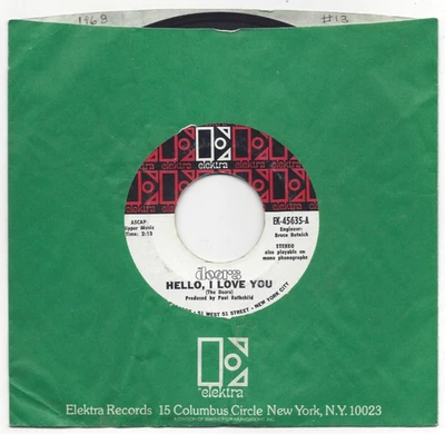 THE DOORS, "HELLO, I LOVE YOU" - Image 1 of 3