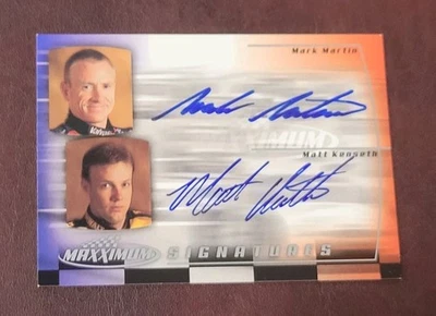 2000 Upper Deck Maxxium Racing MARK MARTIN / MATT KENSETH TEAMATES DUAL AUTO  - Image 1 of 2