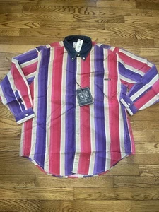Men's Vintage Cutter & Buck Multicolored Long Sleeve Dress Shirt Large NWT - Picture 1 of 13