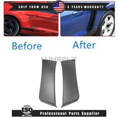 Rear Fender Panel Flare Side Scoops Vents gT style fit 2015-2023 Ford Mustang Foto 1 de 4