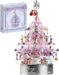 Christmas Tree Building Block Set, 730 PCS Christmas Music Box Bricks Model Kit, - Picture 1 of 7